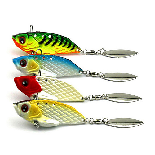 

4 pcs Fishing Lures Vibration / VIB Sinking Bass Trout Pike Sea Fishing Fly Fishing Bait Casting