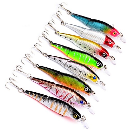 

8 pcs Fishing Lures Fishing Tools Hard Bait Minnow Sinking Bass Trout Pike Sea Fishing Bait Casting Lure Fishing Plastic