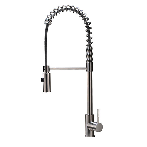 

Kitchen faucet Nickel Brushed Pull-out / ­Pull-down Centerset