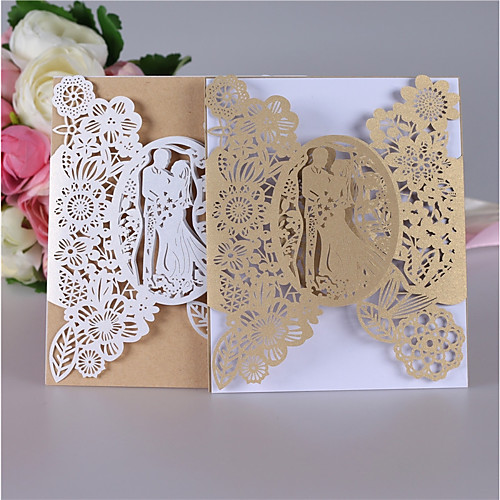 

Double Gate-Fold Wedding Invitations Invitation Cards / Response Cards / Invitation Sample Formal Style / Modern Style / Bride & Groom Style Pearl Paper