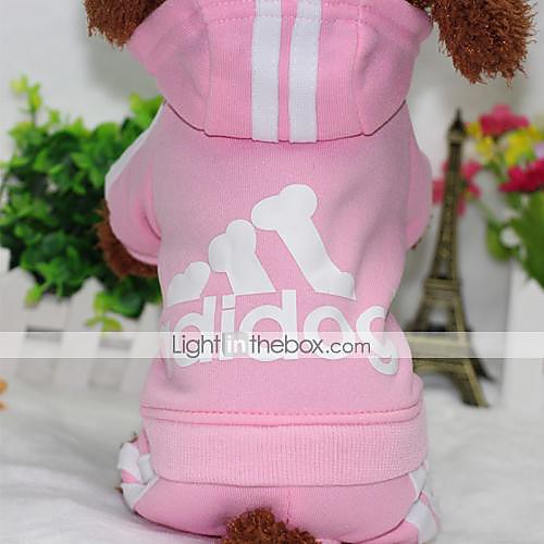 

Dog Coat Hoodie Jumpsuit Winter Dog Clothes Black Light Blue Yellow Costume Baby Small Dog Down Cotton Solid Colored Casual / Daily XS S M L XL XXL