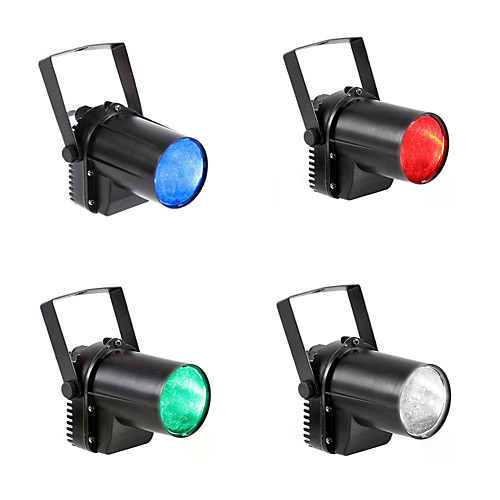 

U'King Disco Lights Party Light LED Stage Light / Spot Light Auto 5 W Outdoor / Party / Stage Professional White Red Blue for Dance Party Wedding DJ Disco Show Lighting 4pcs