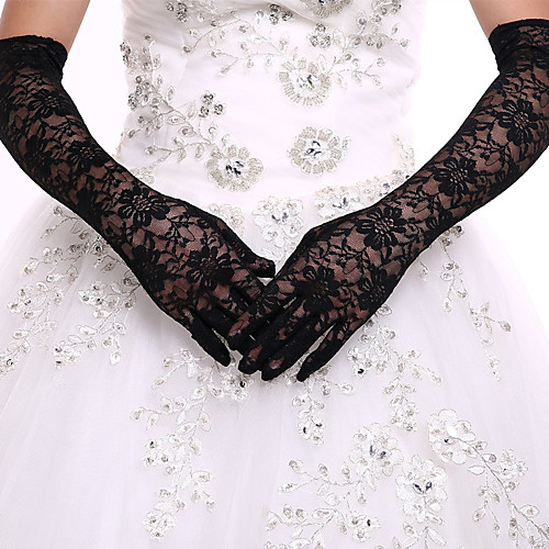 

Lace Opera Length Glove Bridal Gloves / Party / Evening Gloves With Lace