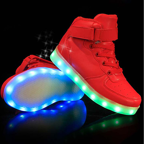 

Boys' LED / Comfort / LED Shoes PU Sneakers Little Kids(4-7ys) / Big Kids(7years ) LED / Luminous White / Black / Red Spring & Summer / Party & Evening / TR
