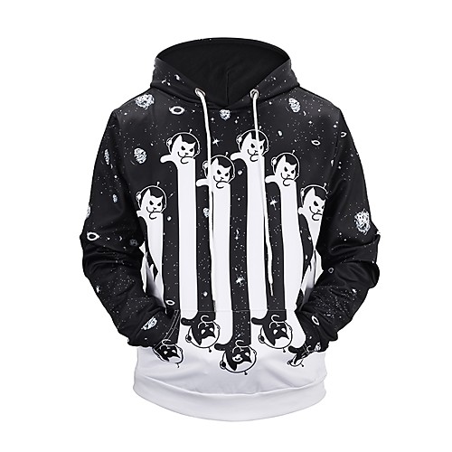 

Men's Plus Size Hoodie Flower Print V Neck Daily Sports Active Streetwear Hoodies Sweatshirts Sleeveless Black / Punk & Gothic / Punk & Gothic