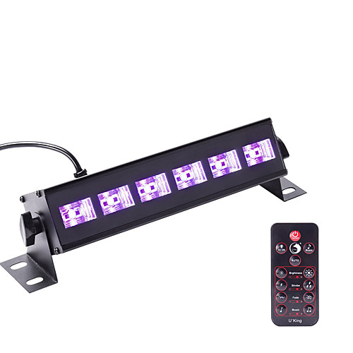 

U'King Disco Lights Party Light LED Stage Light / Spot Light DMX 512 / Master-Slave / Sound-Activated Outdoor / Party / Club Professional UV (Blacklight) for Dance Party Wedding DJ Disco Show Lighting