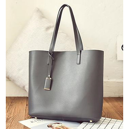

Women's Buttons Cowhide Tote Geometric White / Black / Gray