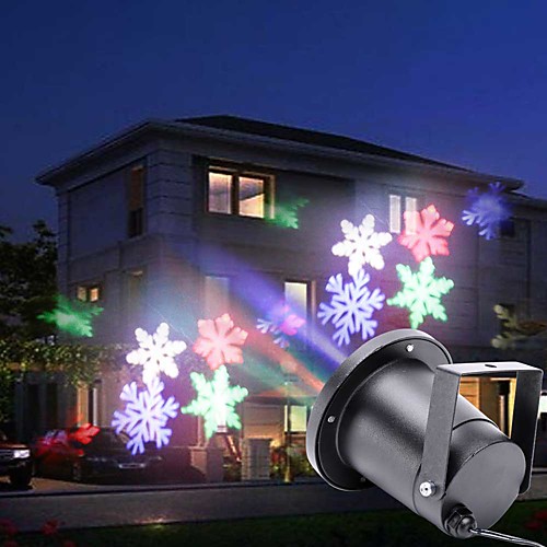 

U'King Disco Lights Party Light LED Stage Light / Spot Light Auto 4 W Outdoor / Party / Stage Christmas / Professional / Snowflake RGBWhite for Dance Party Wedding DJ Disco Show Lighting