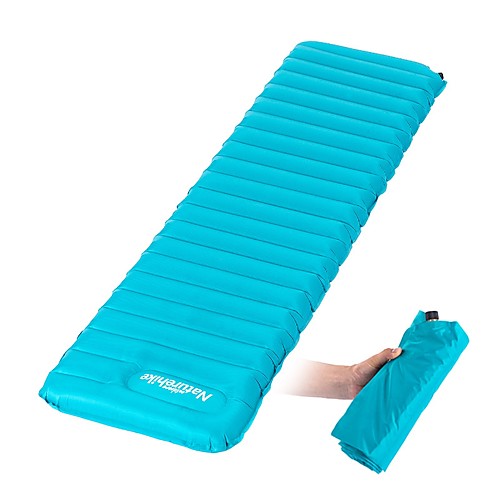 

Naturehike Inflatable Sleeping Pad Air Pad Outdoor Camping Portable Moistureproof Ultra Light (UL) TPU Nylon 183509 cm Camping / Hiking Outdoor for 1 person All Seasons Orange Blue