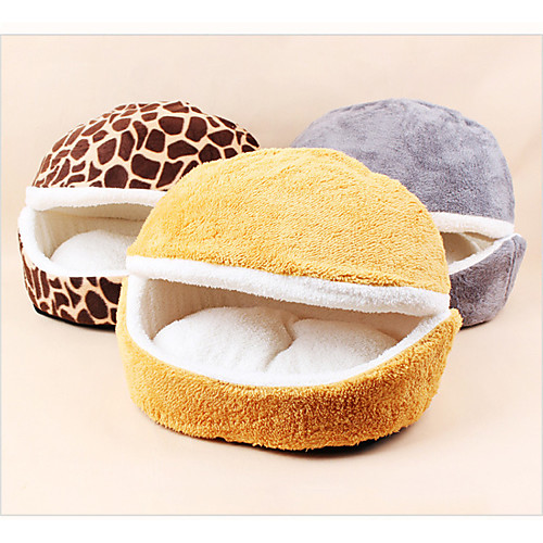 

Cat Bed Solid Colored Plush Fabric for Large Medium Small Dogs and Cats