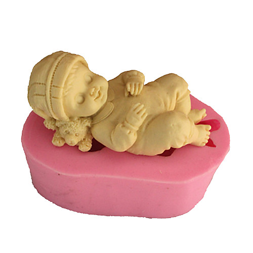 

3D Sleeping Baby Soap Mold Fondant Mold Cake Decoration Mold