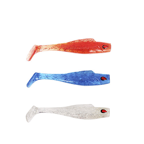 

5 pcs Soft Bait Sinking Bass Trout Pike Sea Fishing Bait Casting Spinning