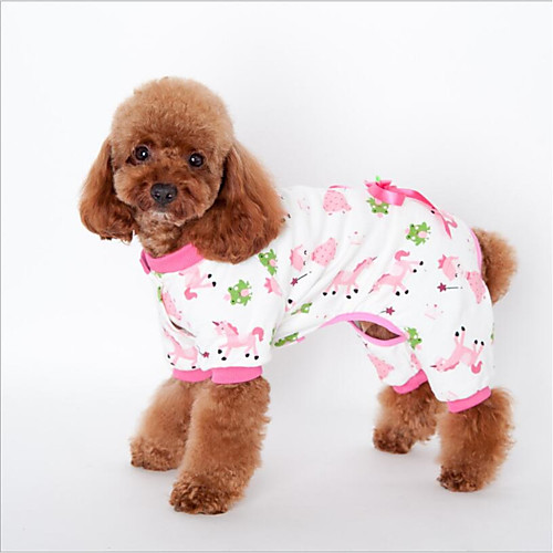 

Cat Dog Sweater Sweatshirt Pajamas Animal One Piece Casual / Daily Leisure Winter Dog Clothes Puppy Clothes Dog Outfits Yellow Blue Pink Costume for Girl and Boy Dog Cotton S M L