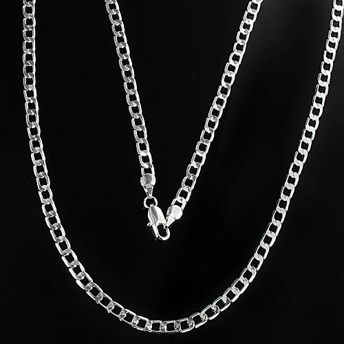 

Men's Chain Necklace Mariner Chain Cheap Alloy Silver Necklace Jewelry For Christmas Gifts Daily