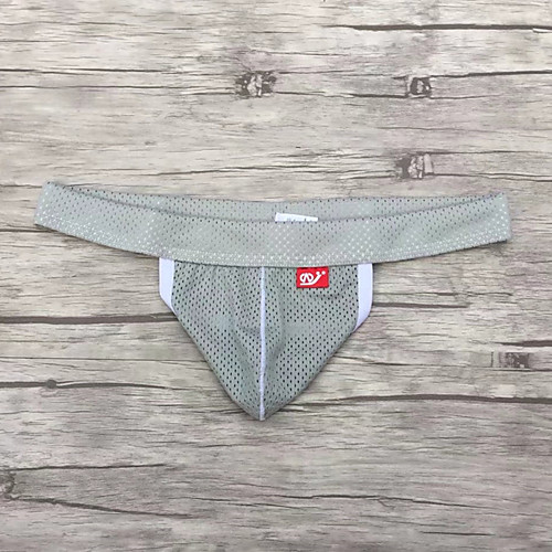 

Men's 1 Piece Briefs Underwear Solid Colored Gray S M L