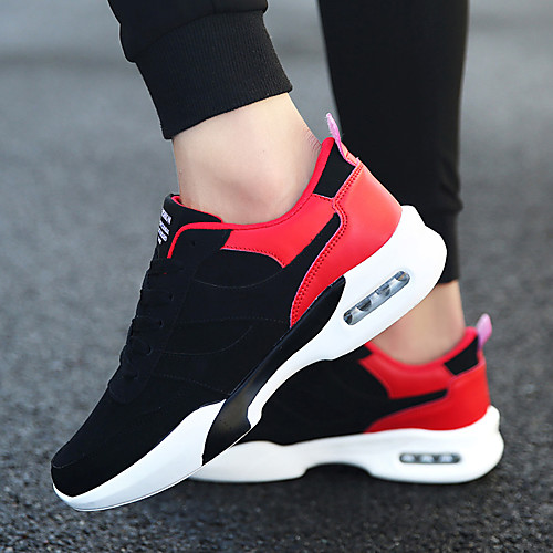 

Men's Trainers Athletic Shoes Comfort Shoes Outdoor Rubber Black / White Black / Red Black Fall Spring / Lace-up