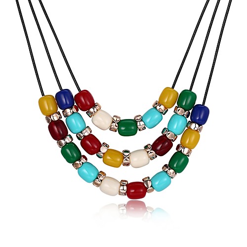 

Women's Pendant Necklace Mother Daughter Ladies Fashion Gold Plated Rainbow Necklace Jewelry One-piece Suit For Party Daily