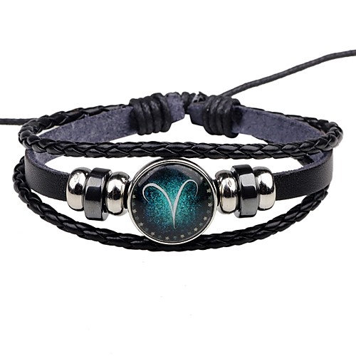 

Women's Leather Bracelet Bracelet Zodiac Classic Leather Bracelet Jewelry For Street Going out