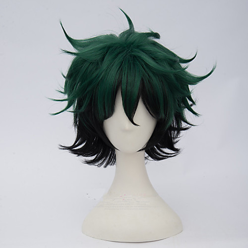 

Synthetic Wig Bakugou Katsuki Deku My Hero Academia Boko No Hero kinky Straight kinky straight Wig Short Black / Green Synthetic Hair Women's Green