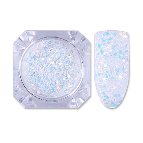 

1 1pc Glitter Powder Classic Laser Holographic Daily Nail Jewelry for
