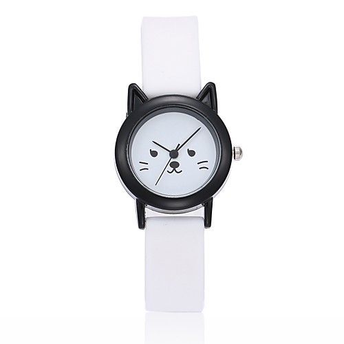 

Wrist Watch Quartz Silicone Black / White Analog Ladies Unique Creative - White Black