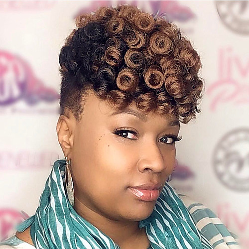 

Braiding Hair Kenzie Curl Twist Braids 100% kanekalon hair Kanekalon 20 roots / pack 1pack Hair Braids Short African Braids