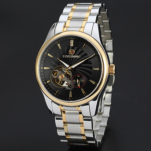 

FORSINING Men's Wrist Watch Analog Automatic self-winding Luxury Hollow Engraving / Stainless Steel / Stainless Steel / Japanese