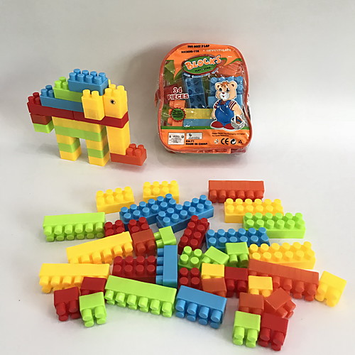 

Building Blocks 34 pcs Elephant Family Animal compatible Legoing Handbags Cartoon Toy Cartoon Design DIY Animals Backpack Animal Design Boys' Toy Gift / Kid's