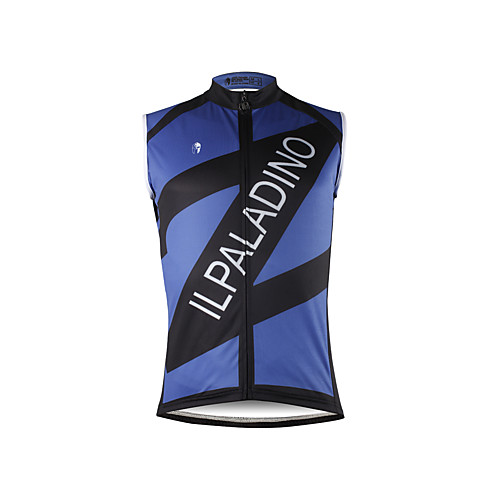 

ILPALADINO Men's Sleeveless Cycling Jersey Dark Blue Patchwork Bike Vest / Gilet Jersey Tank Top Mountain Bike MTB Road Bike Cycling Quick Dry Sports Clothing Apparel / Stretchy