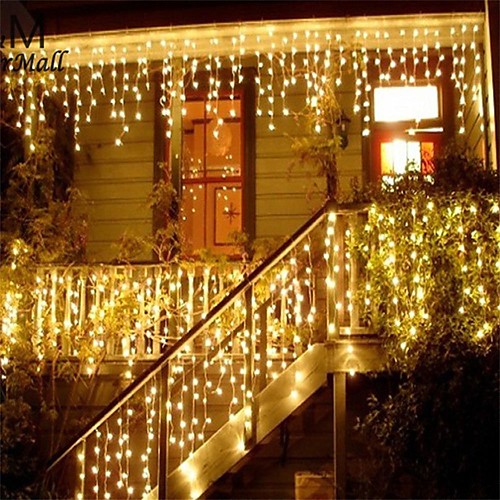 

Christmas Garland Led Curtain Icicle String Light 220V 1.5M 48Leds Indoor Drop Led Party Garden Stage Outdoor Decorative Light