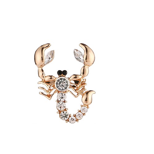 

Women's Crystal Brooches Ladies Simple Elegant Crystal Brooch Jewelry Gold For Daily Casual