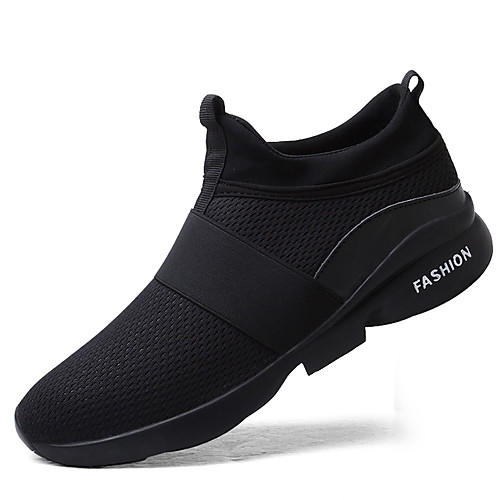 

Men's Trainers Athletic Shoes Comfort Shoes Athletic Casual Running Shoes Knit Tulle Fabric White Black Red Spring Summer