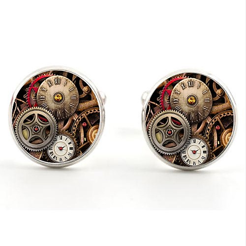 

Cufflinks Dresswear Brooch Jewelry Golden Silver For Daily