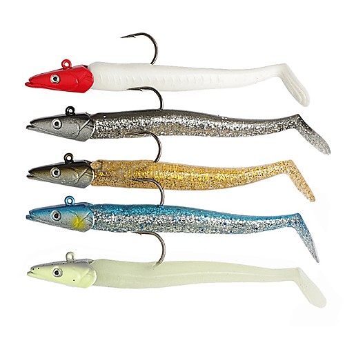 

5 pcs Fishing Lures Jig Head Floating Bass Trout Pike Sea Fishing Bait Casting Freshwater Fishing PVC(PolyVinyl Chloride) / Lure Fishing / General Fishing / Trolling & Boat Fishing