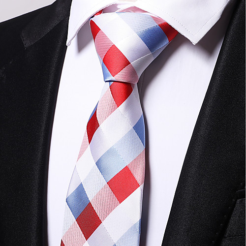 

Men's Work Necktie - Plaid Checkered