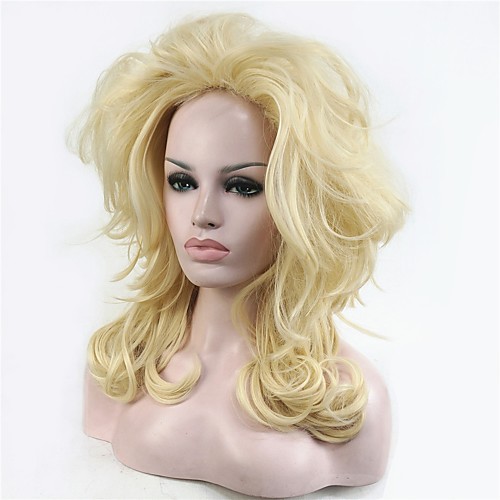 

Synthetic Wig Curly Curly Wig Long Bleach Blonde#613 Synthetic Hair Women's Blonde StrongBeauty