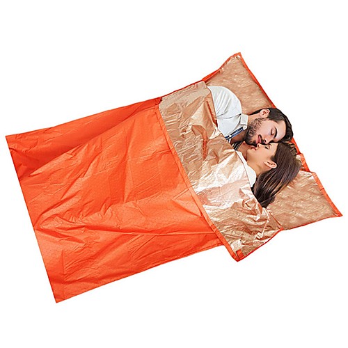 

Subito Emergency Blanket Emergency Sleeping Bag Outdoor Camping Envelope / Rectangular Bag 26 °C Double Size Synthetic Waterproof Breathable Warm Heat Retaining Heat-Insulated Anti-tear Spring