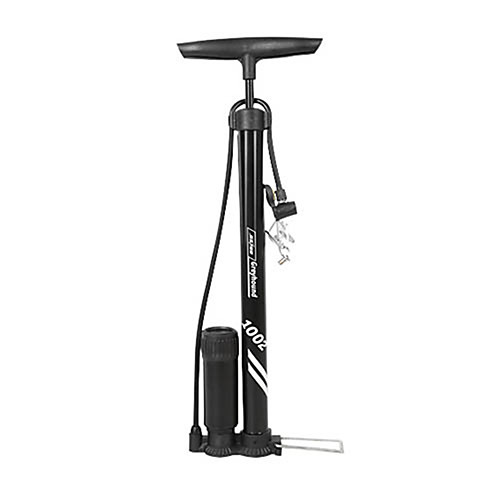 

Bike Pump With Gauge Wearproof Anti-Shock Fits Presta & Schrader Valve Multi Ports For Road Bike Mountain Bike MTB Cycling Bicycle Aluminum Alloy Black