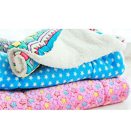 

Cat Dog Mattress Pad Bed Bed Blankets Pet Blankets Fabric Geometric Stars Rainbow Red Blue