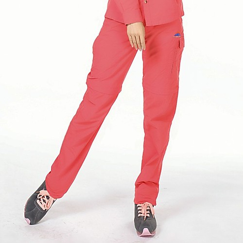 

Women's Hiking Pants Trousers Convertible Pants / Zip Off Pants Solid Color Summer Outdoor Breathable Quick Dry Sweat-wicking Wear Resistance Pants / Trousers Bottoms Red Khaki Rose Red Fishing