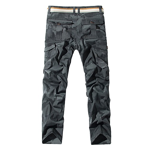 

Men's Hiking Cargo Pants Camo Winter Outdoor Wear Resistance Cotton Pants / Trousers Black Army Green Grey Hunting Hiking Outdoor Exercise M L XL XXL XXXL