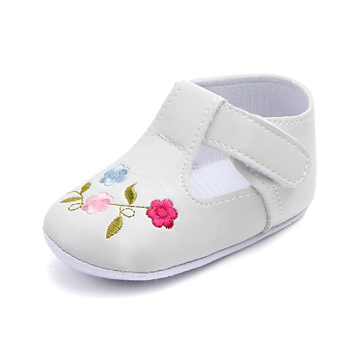 

Girls' Comfort / First Walkers / Crib Shoes Leatherette Flats Infants(0-9m) Appliques / Magic Tape White / Black / Fuchsia Spring / Fall / Party & Evening