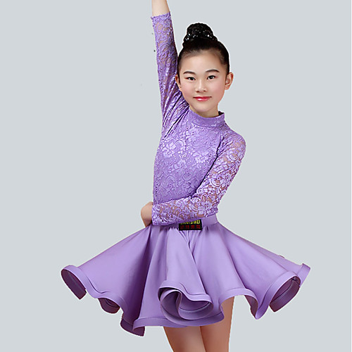 

Kids' Dancewear Skirts Lace Performance Long Sleeve Natural Nylon