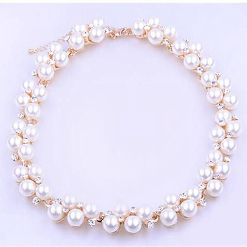 

Women's Bead Bracelet Ball Ladies Classic Fashion Imitation Pearl Bracelet Jewelry Gold For Daily / Imitation Diamond