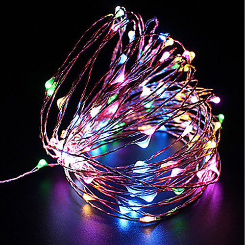 

ZDM 10m String Lights 100 LEDs SMD 0603 1pc Warm White Cold White Red Waterproof USB Party 5 V USB Powered