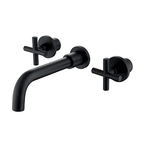 

Bathroom Sink Faucet - Widespread Painted Finishes Wall Installation Two Handles Three HolesBath Taps