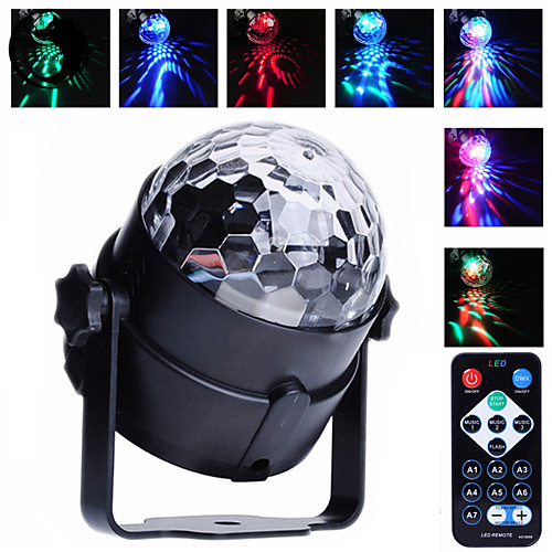 

U'King Disco Lights Party Light LED Stage Light / Spot Light Sound-Activated / Remote Control / Music-Activated 6 W For Home / Outdoor / Party Portable RGB for Dance Party Wedding DJ Disco Show