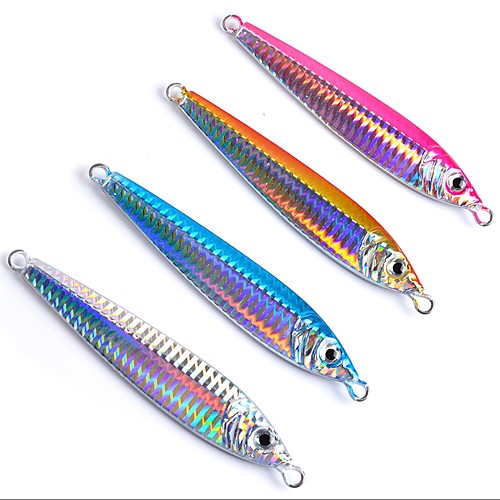 

4 pcs Fishing Lures Pencil Classic Generic Fast Sinking Bass Trout Pike Sea Fishing Lure Fishing Trolling & Boat Fishing