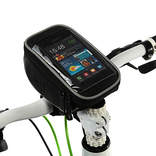 

ROSWHEEL Cell Phone Bag Bike Handlebar Bag 5 inch Touch Screen Cycling for Samsung Galaxy S6 iPhone 5C iPhone 4/4S Black Cycling / Bike / iPhone 8/7/6S/6 / iPhone 8 Plus / 7 Plus / 6S Plus / 6 Plus