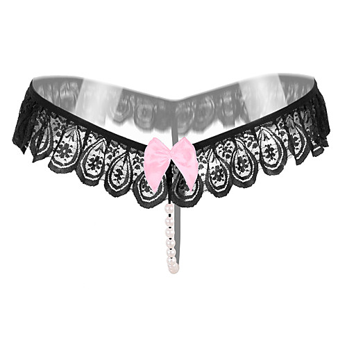 

Women's Lace / Cut Out G-strings & Thongs Panties / Ultra Sexy Panty Embroidered White Black Blue One-Size / Going out / Club